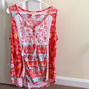Style and Company womens sleeveless blouse. Size XL. LIKE NEW.
